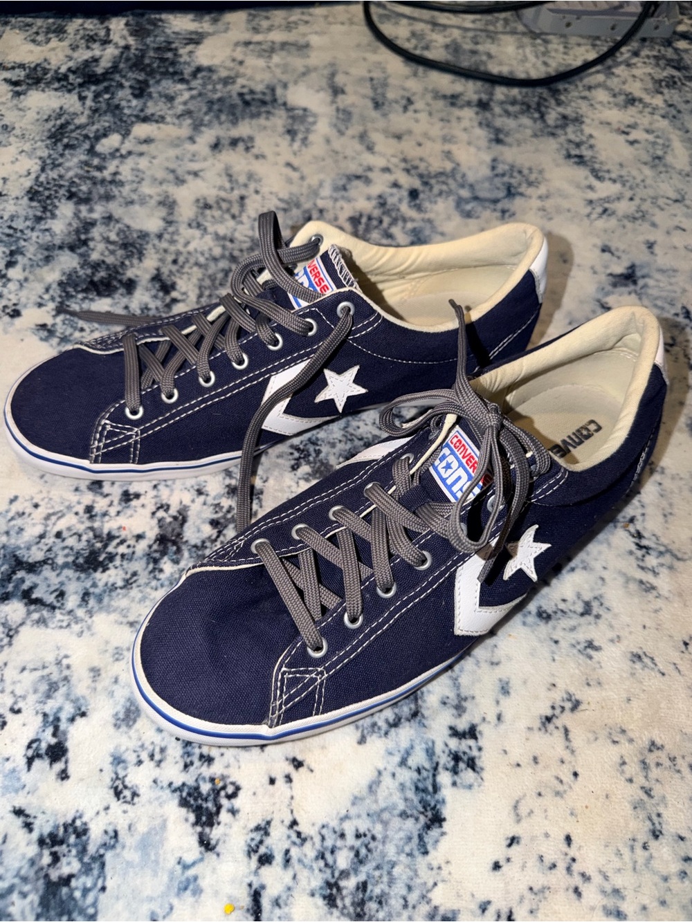 Converse Star Player EV Ox Navy White‎ Canvas Sneakers Men’s Size 11